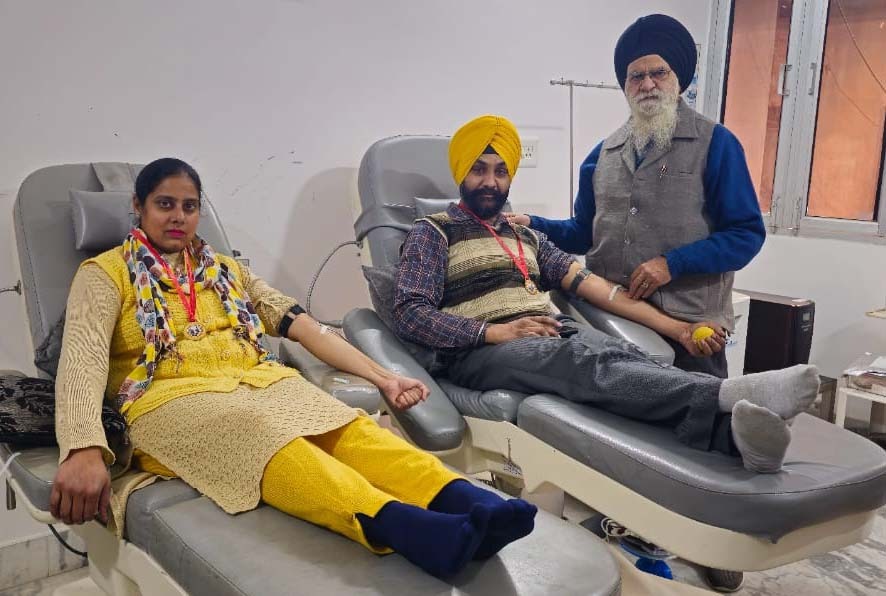 Sidhu couple donated blood together for the 32nd time